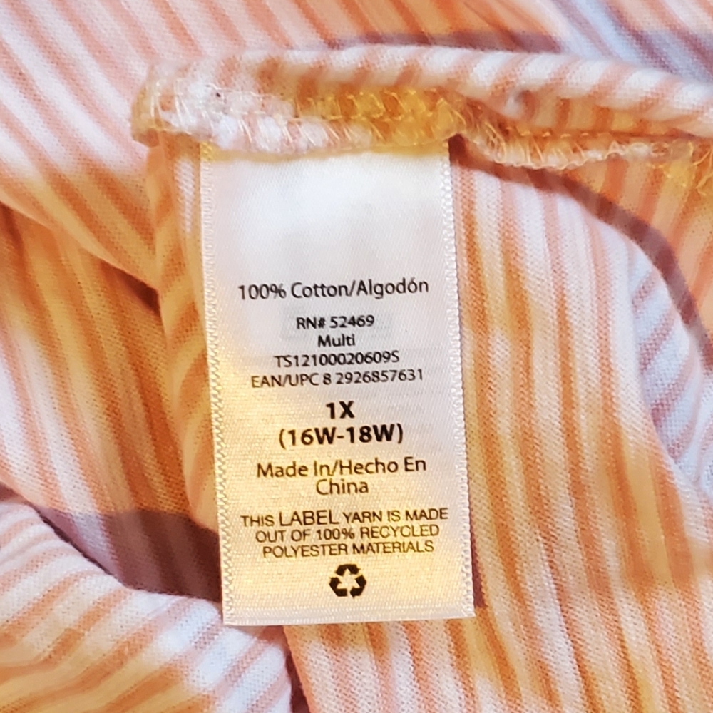 terra & sky - Women's stripped shirts -Sz 1x - Bundle of 2 shirts - Picture 6 of 9